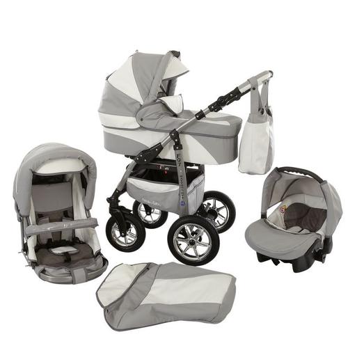 poussette trio cuir