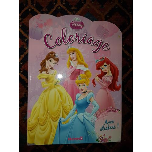 Disney Princesses Coloriages Avec Stickers - 