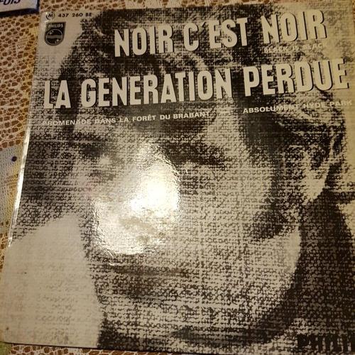 Disque 45 tours johnny Hallyday noir c est noir Rakuten