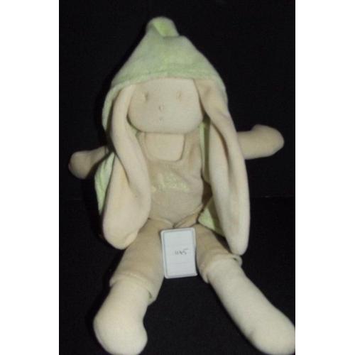 Doudou Bengy ours salopette bleu balle ballon de foot 26cms