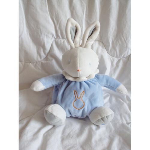 doudou lapin bleu