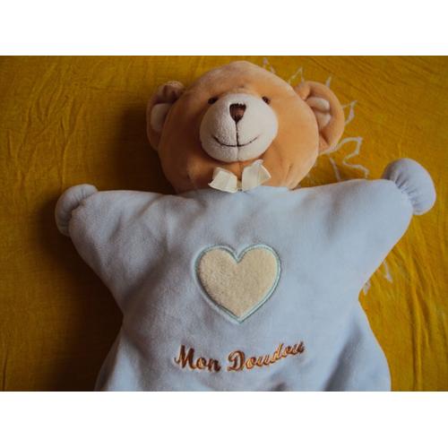 Doudou NOUNOURS mon doudou bleu coeur doudou Rakuten