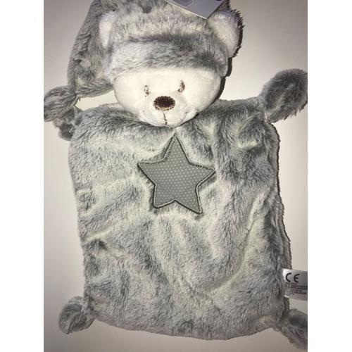 doudou ours gris