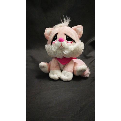 peluche chat rose