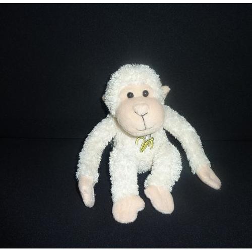 peluche singe blanc