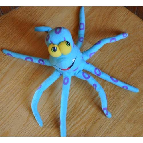 doudou pieuvre bleu