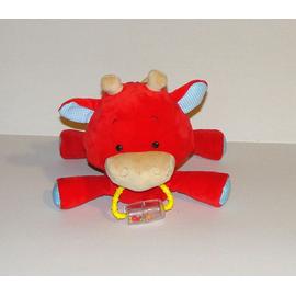 peluche vache rouge