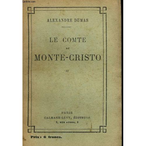 Le Comte De Monte Cristo Tome 2 Livre Ancien Rakuten