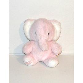 peluche elephant rose