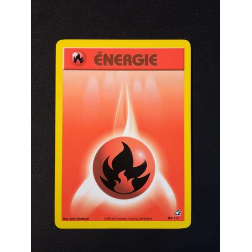 CARTE POKEMON NEUVE 107//111 ENERGIE FEU NEO GENESIS