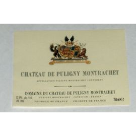 Etiquette Ancienne Wine Label Chateau De Puligny Montrachet Grand Vin De Bourgogne Blason Aigle Et Lion Rakuten