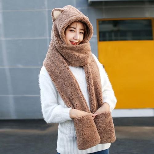 Femmes Fleur Gants super épais chaud hiver mode en maille polaire doublé Cosy