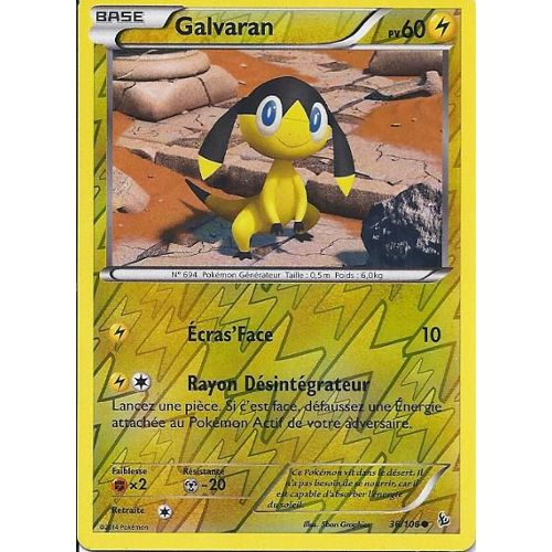 36//106 Carte Pokemon Neuve Française XY2:Etincelles Galvaran