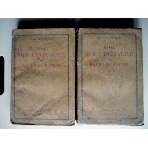 Essai Sur L'inegalite des Races Humaines, 2 Tomes Rakuten Essai Sur L'inegalite des Races Humaines, 2 Tomes Rakuten