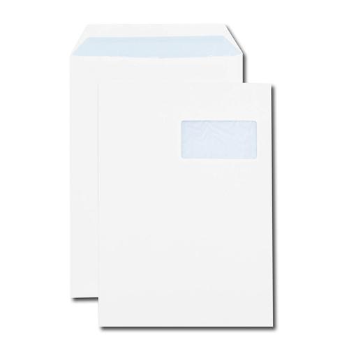 100 St Pochettes extra fort 120 gr DIN a4 c4 Blanc Sans Fenêtre HK
