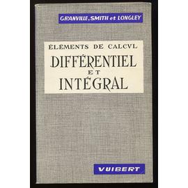 Elements De Calcul Differentiel Et Integral Rakuten