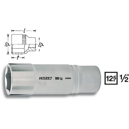 Hazet Douille 21 mm 3//8/" Pouces Din 3124 longue