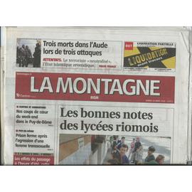 Journal La Montagne Centre France Riom Du 24 Mars 2018 Article Photo Roméo Elvis Arthur H Axelle Red 2018