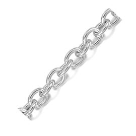 Collier Homme Acier Inoxydable Cha/îne Maille For/çat Large 8 mm