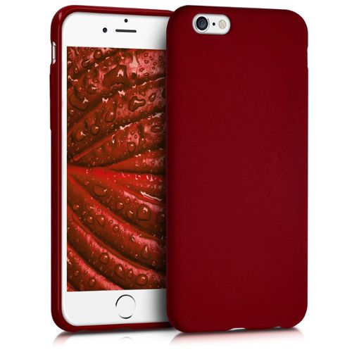 coque iphone 6s apple silicone rouge