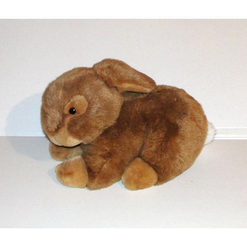 peluche lapin marron