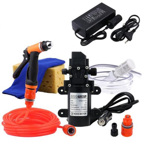 Lave Auto Set Pulvérisateur Voiture Auto Amorçage Lavage électrique Laveuse Kit Pompe à Eau 12v