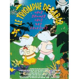 Le Triomphe De Babar Veritable Affiche De Cinema Pliee Format 120x160 Cm De Alan Bunce Avec Les Voix De Marie Vincent Bernard Alane Jacques Balutin Jean Pierre Darras Christian Alers 1990 Rakuten