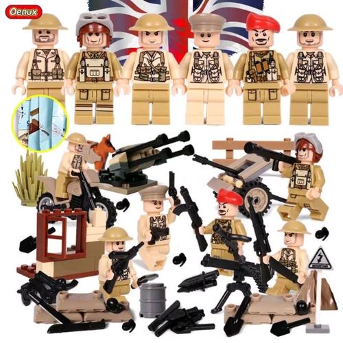 Lego Ww2 Soldat Anglais British Army Bataille De Normandie Militaire Rakuten