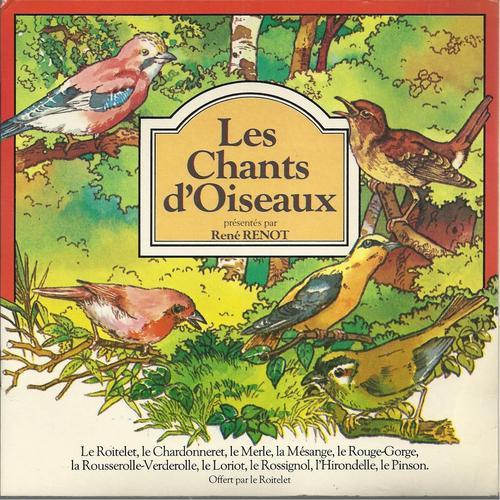 Les Chants Doiseaux Chardonneret Merle Noir Mésange Bleue Rouge Gorge Rousserolle Verderolle Loriot Deurope à Tête Noire