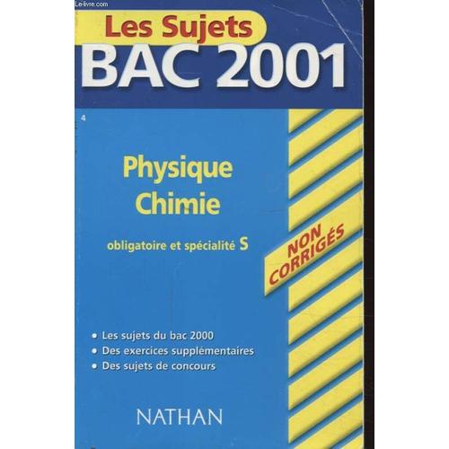 Bac 2001 mathematiques obligatoire et specialite es specialite l