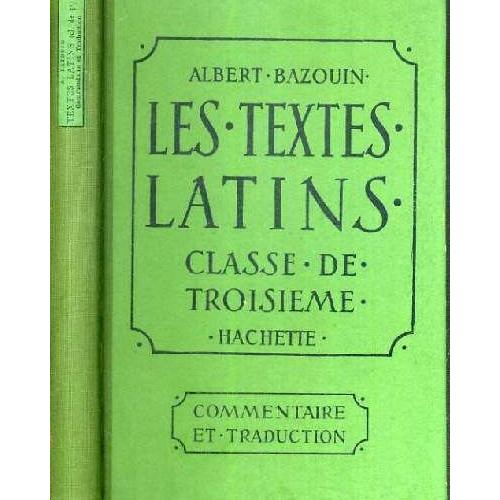 Les Textes Latins Classe De 3ème Commentaire Et Traduction / Texte Francais / Latin Rakuten