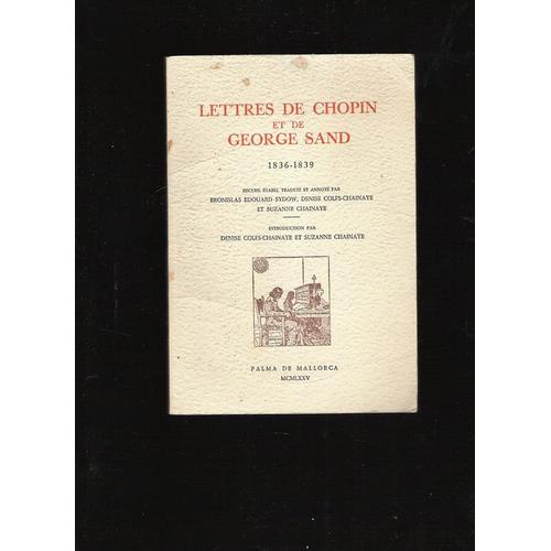 lettres de chopin et de george sand