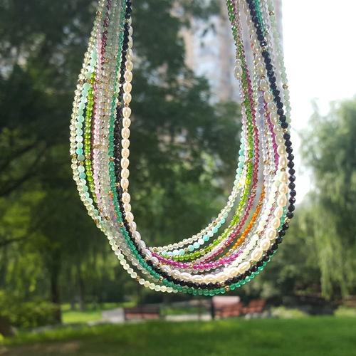 54-64 mm Chine Belle Fashion Noir Vert Jade Gems Bracelet Jonc 003