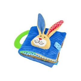 Livre D Eveil En Tissu Bebe Lapin Bleu Garcon Rakuten