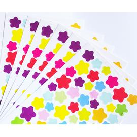lavables § lot 2 planches x 12 fleurs adhésives