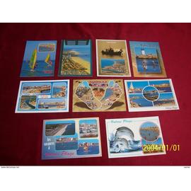 Lot De 9 Cartes Postales Neuve De Valras Plage 34