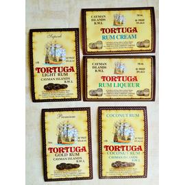 LOT DE 9 ETIQUETTES DE RHUM