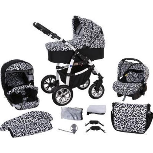 poussette canne leopard