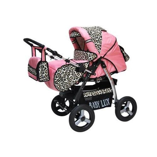 poussette bebe rose leopard