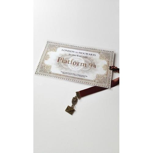 Billet Voie 9 3/4 A Imprimer Marque Page Harry Potter billet de train plateform 9 3/4 hibou lettre