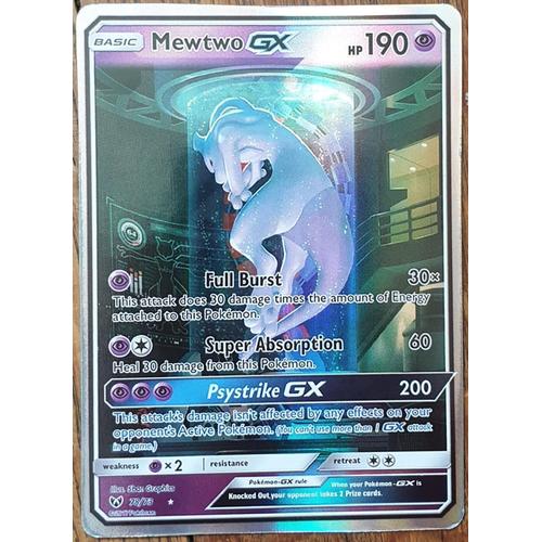 Black Friday Mewtwo GX 78/73 Full Art Secret Rare Shining Legends carte pokemon en Anglais Rakuten