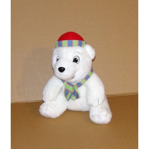 peluche géante ours blanc