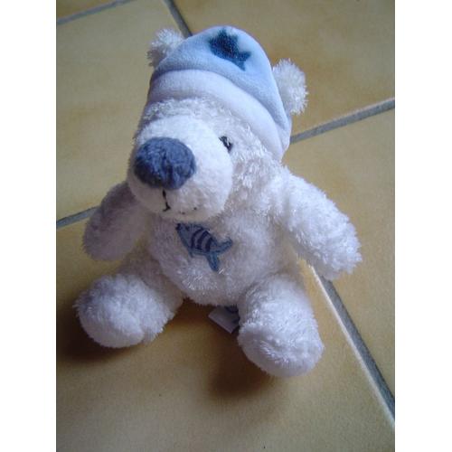 peluche gipsy ours blanc