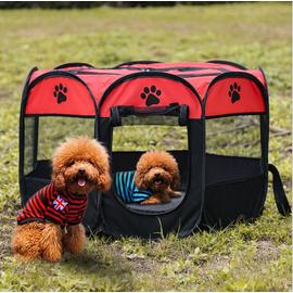 Oxford Enclos Pliable Pour Animaux Chiots Chats Lapins Cochons D Inde Convient Pour L Interieur Ou L Exterieur Noir Rouge Rakuten