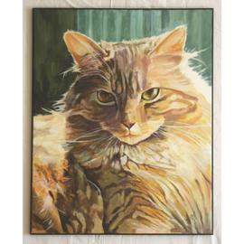 Peinture Acrylique Portrait De Chat Peinture Rakuten