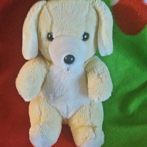 peluche chien jaune