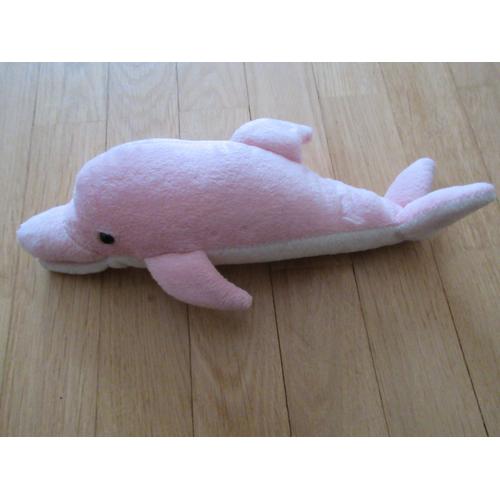 peluche dauphin rose