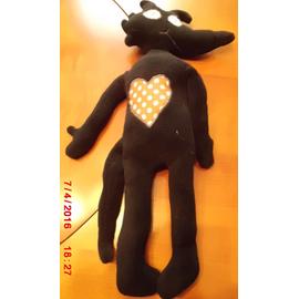 peluche loup noir