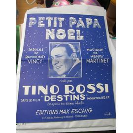 Petit Papa Noel Tino Rossi Partitions Song Books Rakuten