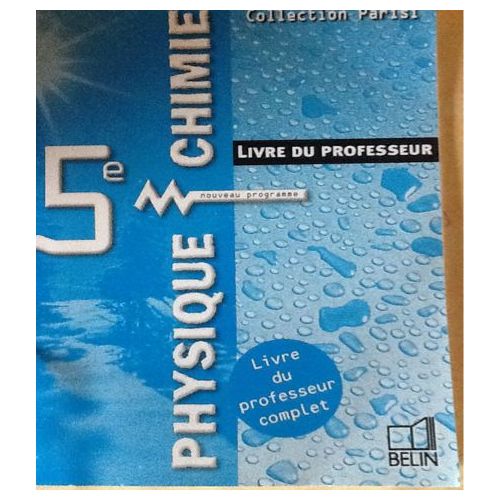 Livre Physique Chimie 5eme Nathan Pdf Physique chimie 5ème - Livre du professeur | Rakuten
